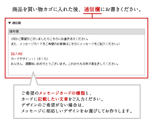 プレゼントに添える メッセージカードは無料サービス 米寿祝いのプレゼント 年前の新聞付き 八十八屋